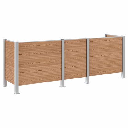 Recinzione Contenitore per Rifiuti Marrone 315 x 85 x 115 cm | homemem39