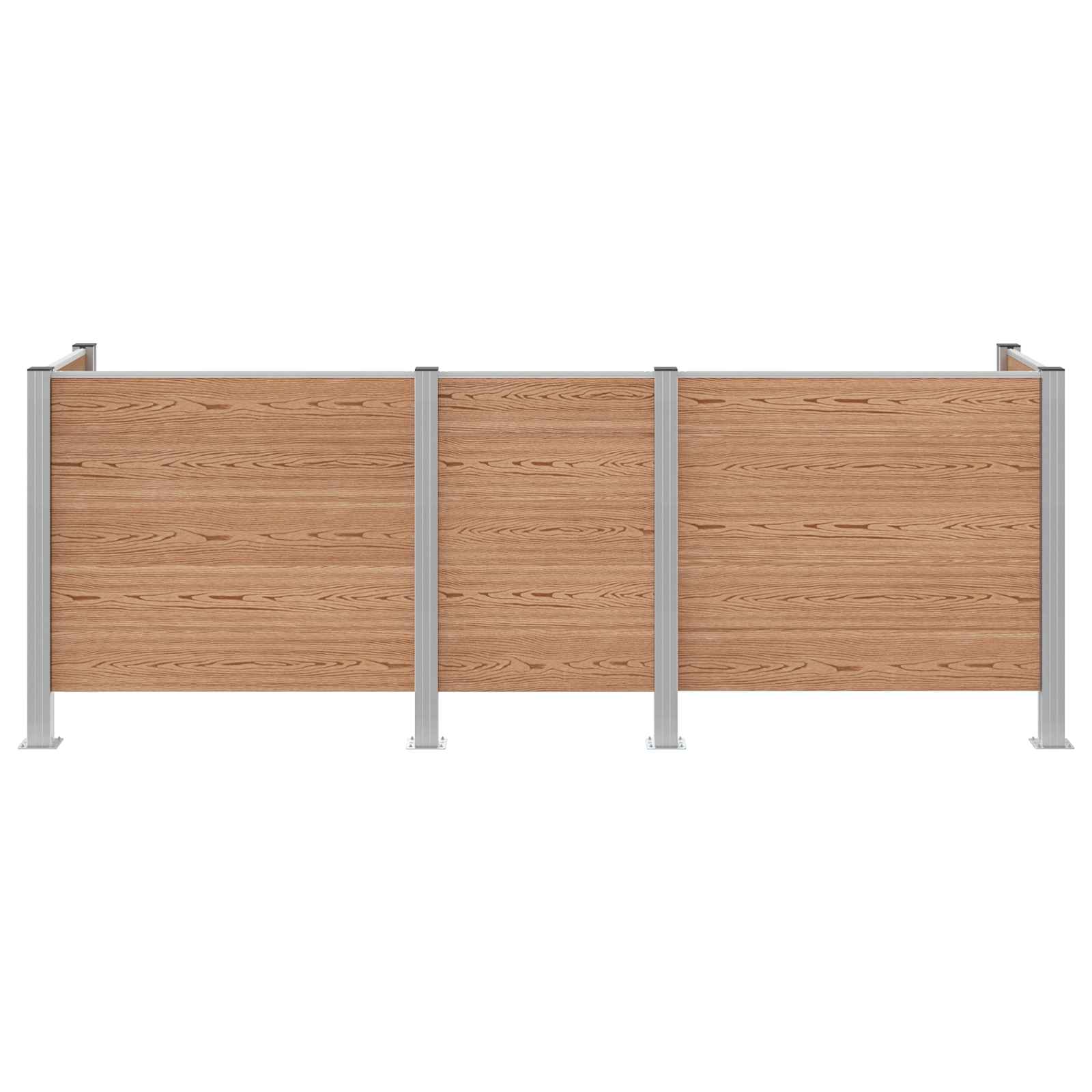 Recinzione Contenitore per Rifiuti Marrone 315 x 85 x 115 cm | homemem39