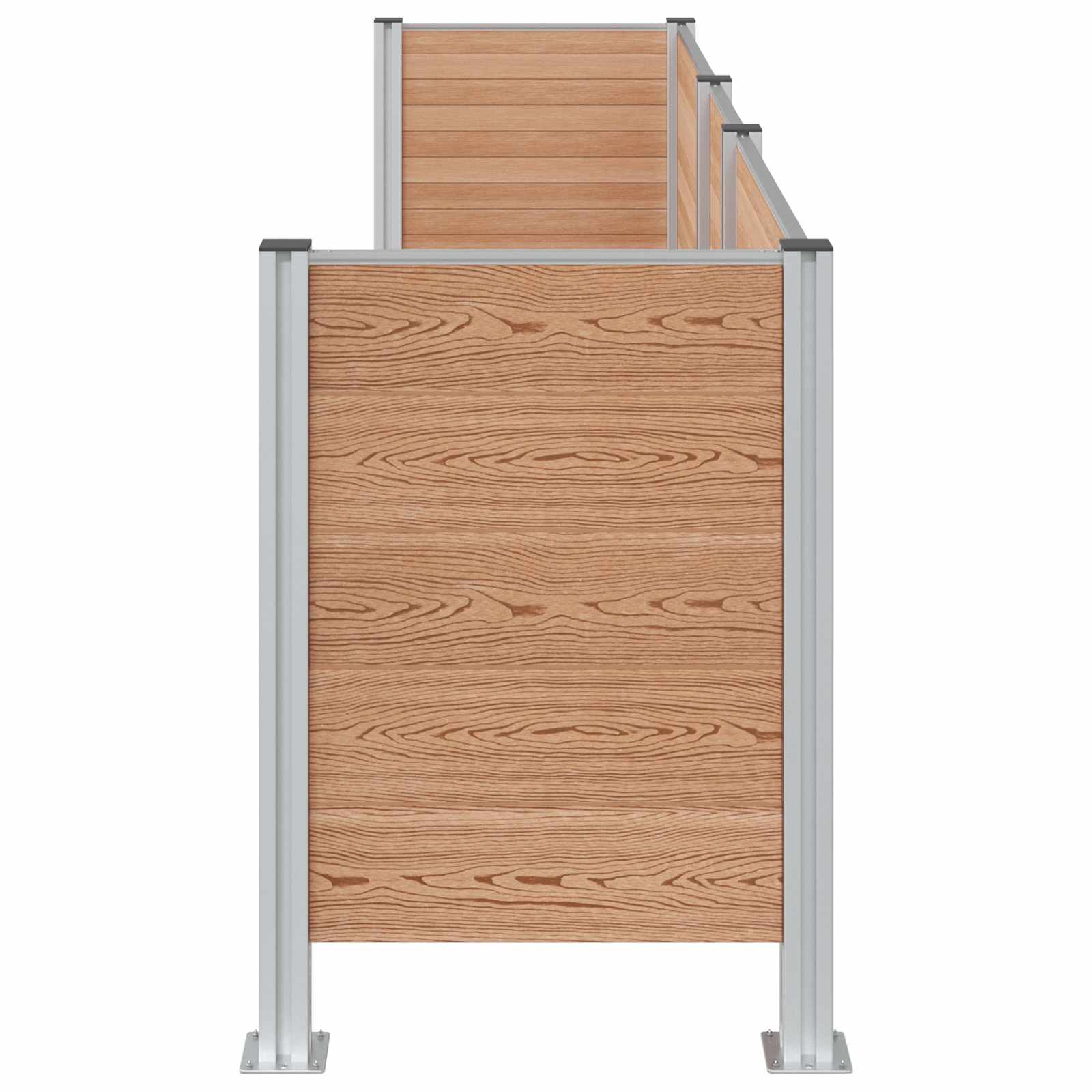 Recinzione Contenitore per Rifiuti Marrone 315 x 85 x 115 cm | homemem39