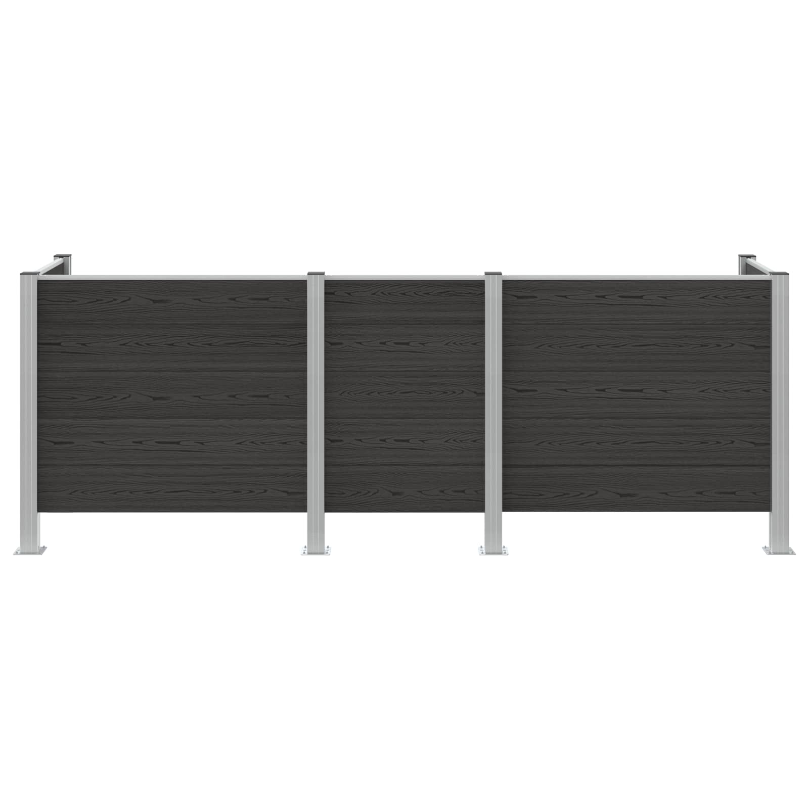 Recinzione Contenitore per Rifiuti Grigio 315 x 85 x 115 cm | homemem39