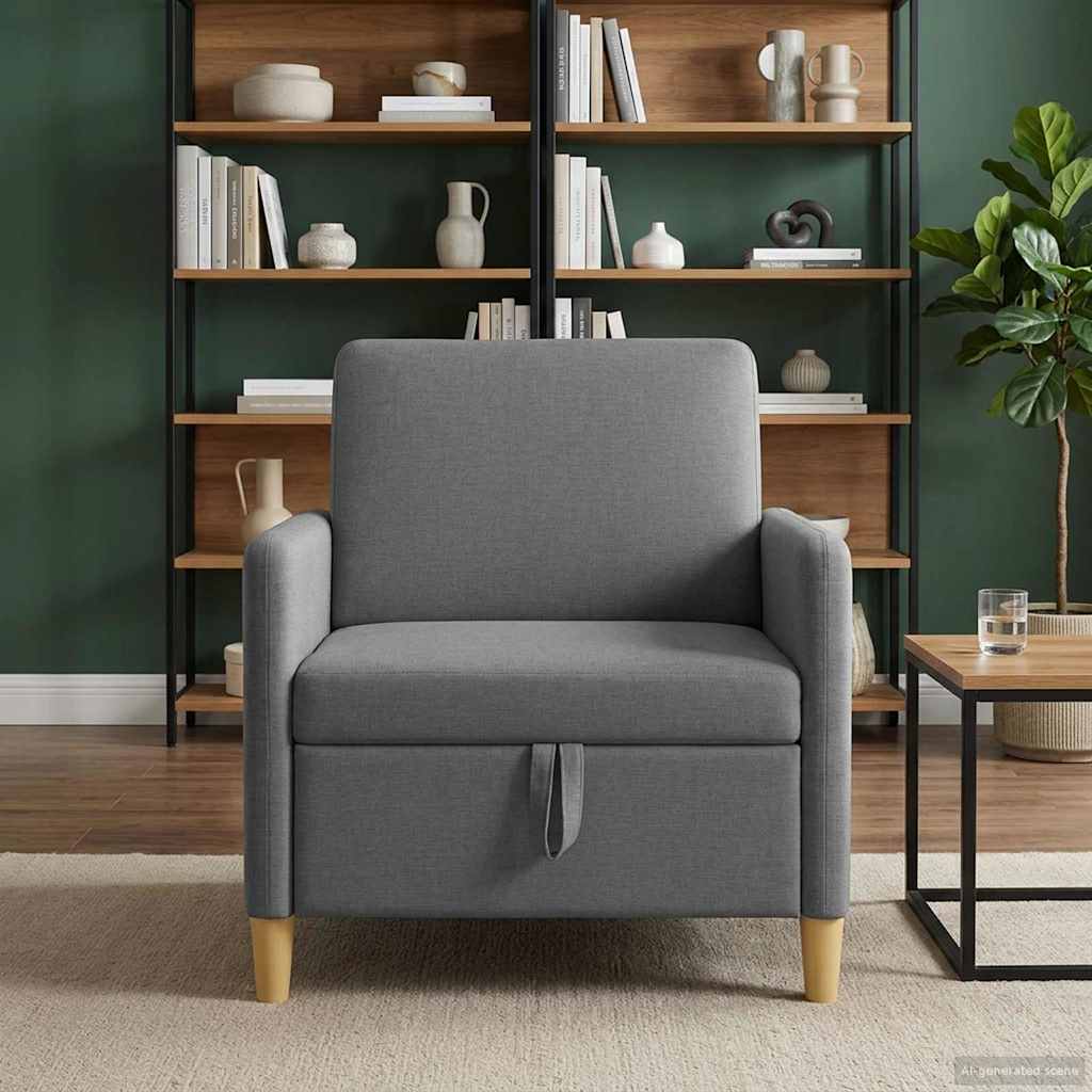 Divano con Storage Grigio Scuro 72 x 78 x 87 cm Poliestere | homemem39