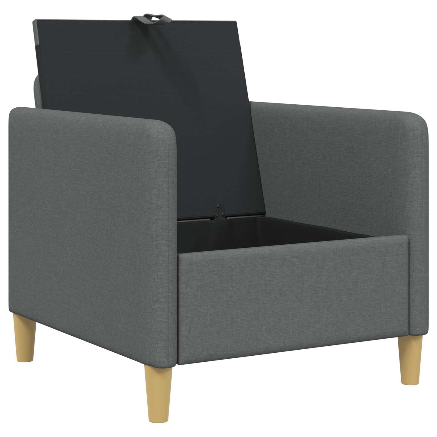 Divano con Storage Grigio Scuro 72 x 78 x 87 cm Poliestere | homemem39