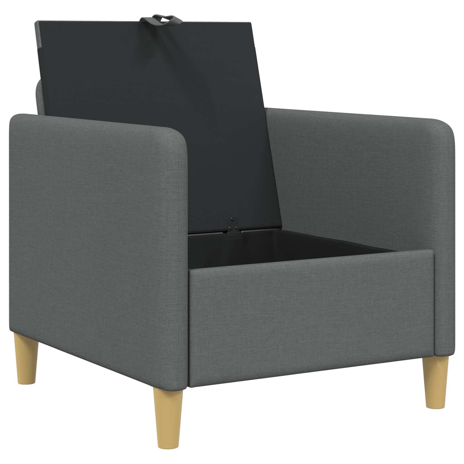Divano con Storage Grigio Scuro 72 x 78 x 87 cm Poliestere | homemem39
