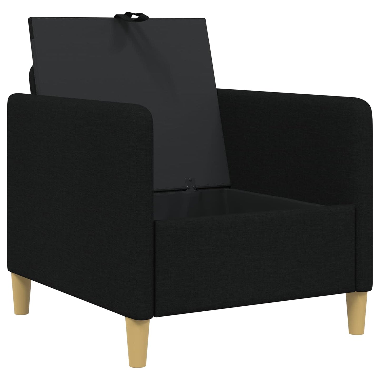 Divano con Storage Nero 72 x 78 x 87 cm Poliestere | homemem39