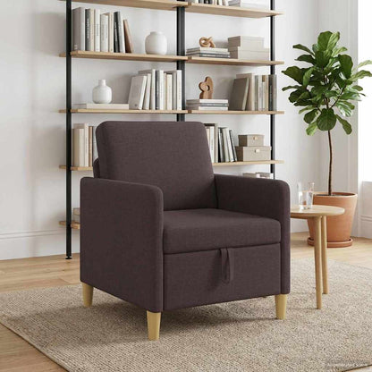 Divano con Storage Marrone Scuro 72 x 78 x 87 cm Poliestere | homemem39