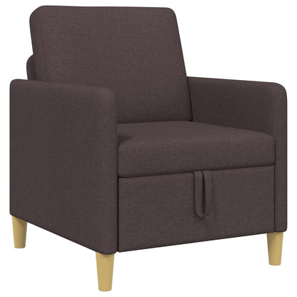 Divano con Storage Marrone Scuro 72 x 78 x 87 cm Poliestere | homemem39