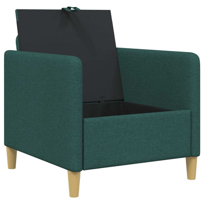 Divano con Storage Verde Scuro 72 x 78 x 87 cm Poliestere | homemem39