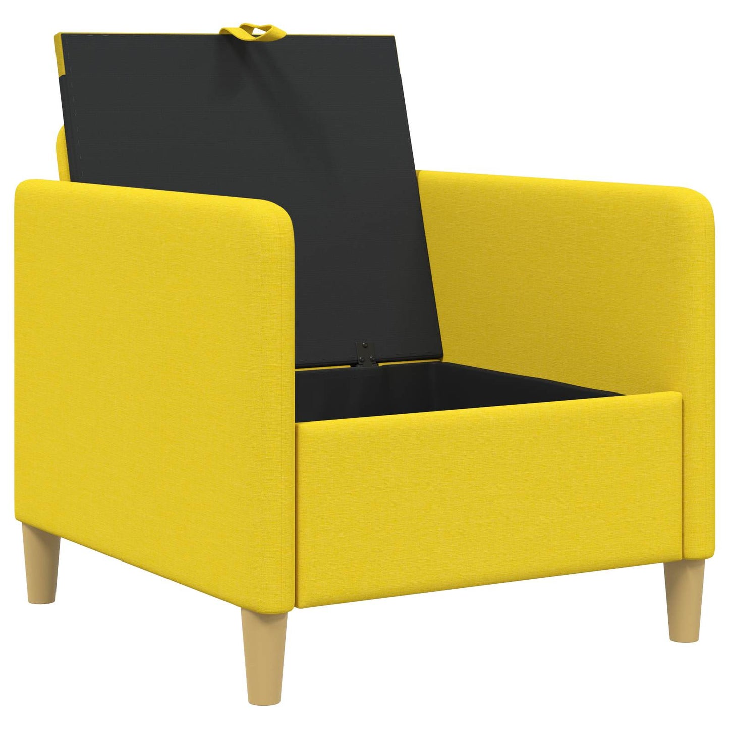 Divano con Storage Giallo Chiaro 72 x 78 x 87 cm Poliestere | homemem39