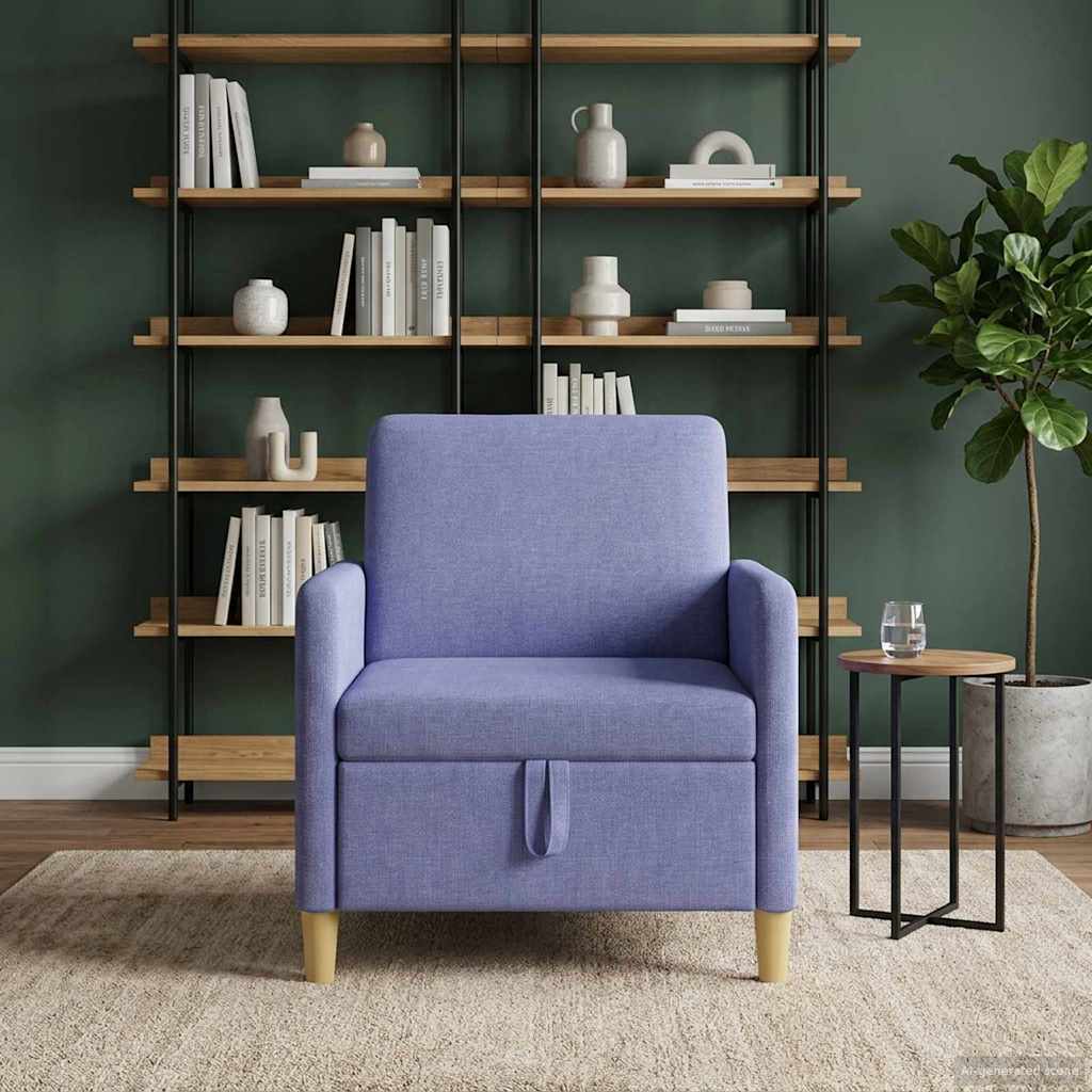 Divano con Storage Blu jeans 72 x 78 x 87 cm Poliestere | homemem39
