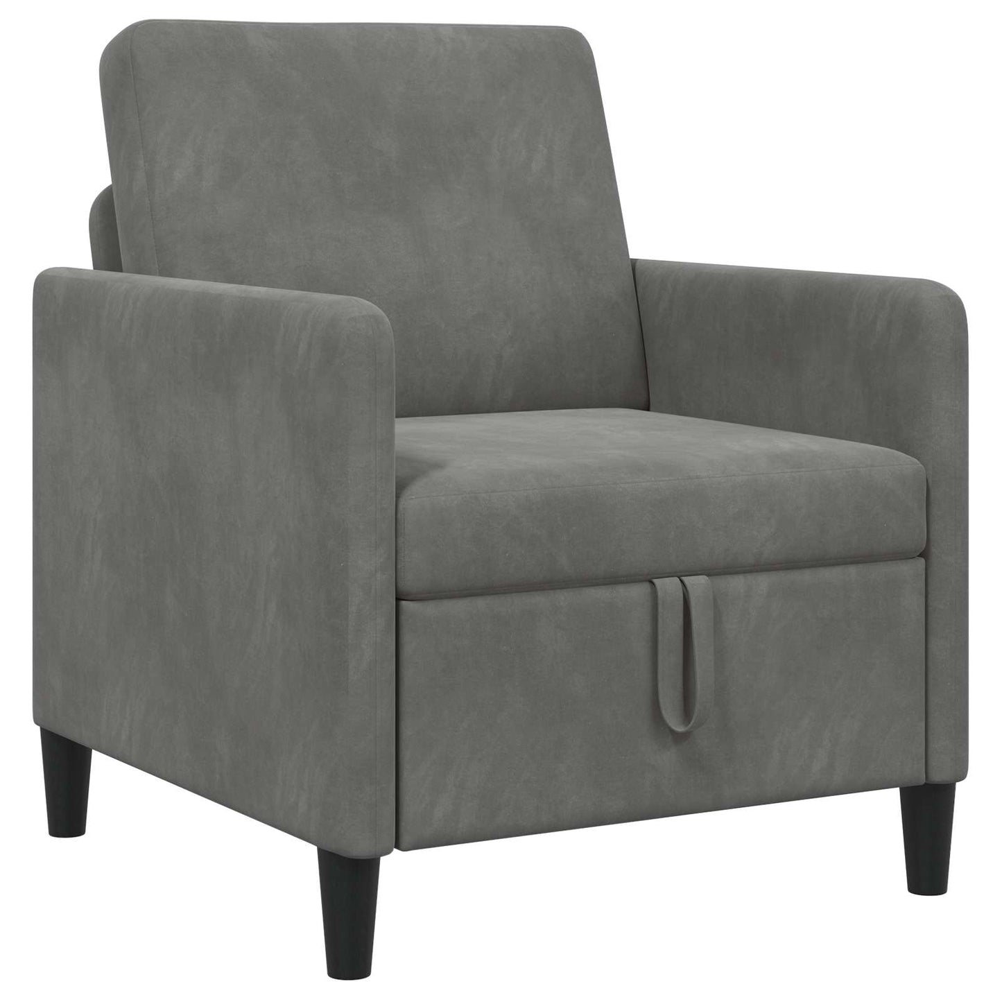 Divano con Storage Grigio Scuro 72 x 78 x 87 cm Poliestere | homemem39