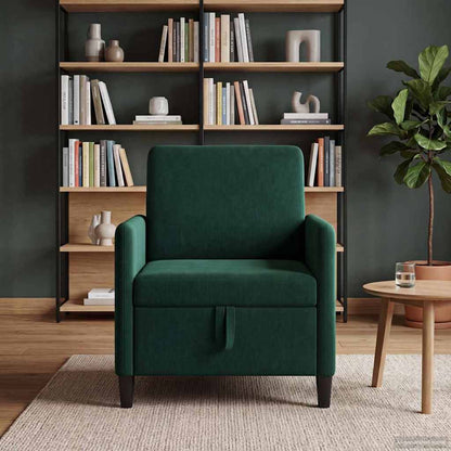 Divano con Storage Verde Scuro 72 x 78 x 87 cm Poliestere | homemem39