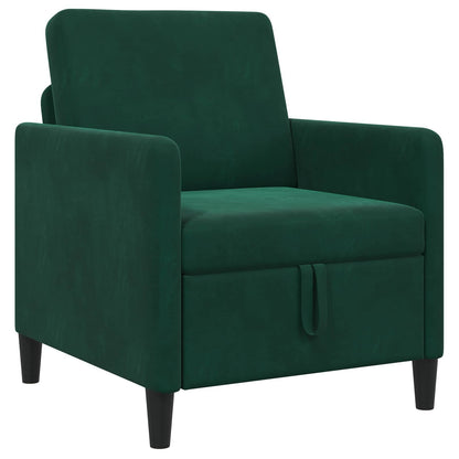Divano con Storage Verde Scuro 72 x 78 x 87 cm Poliestere | homemem39