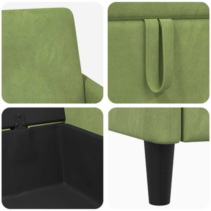 Divano con Storage Verde chiaro 72 x 78 x 87 cm Poliestere | homemem39