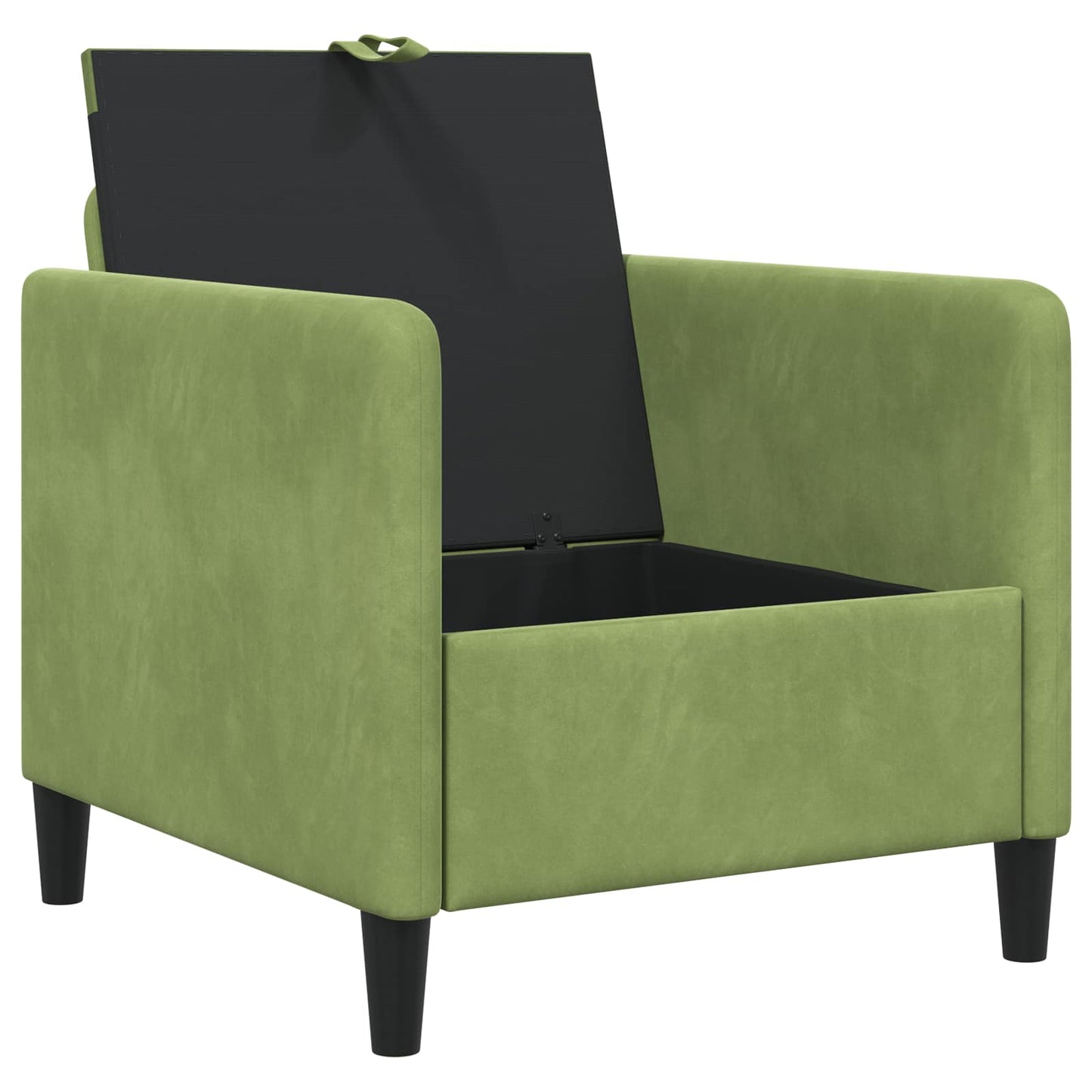 Divano con Storage Verde chiaro 72 x 78 x 87 cm Poliestere | homemem39