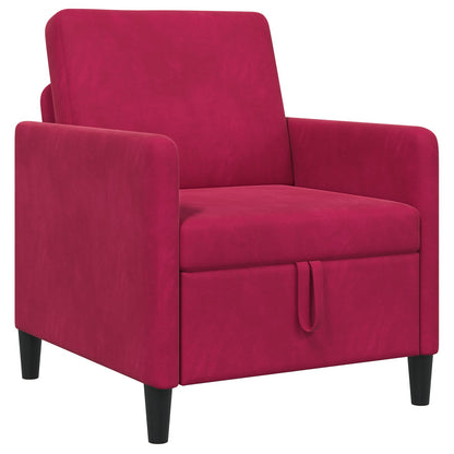 Divano con Storage Rosso Vino 72 x 78 x 87 cm Poliestere | homemem39