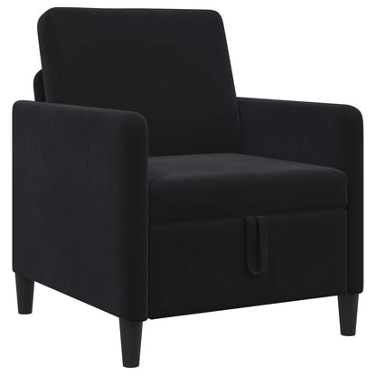 Divano con Storage Nero 72 x 78 x 87 cm Poliestere | homemem39