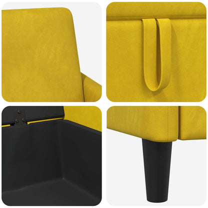 Divano con Storage Giallo 72 x 78 x 87 cm Poliestere | homemem39