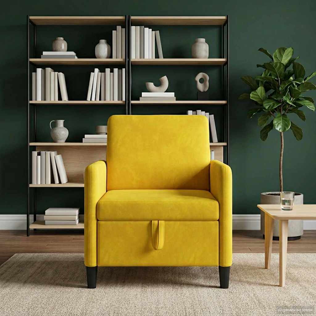 Divano con Storage Giallo 72 x 78 x 87 cm Poliestere | homemem39