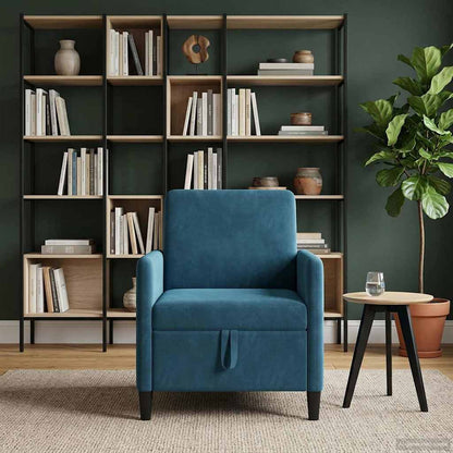 Divano con Storage Blu 72 x 78 x 87 cm Poliestere | homemem39