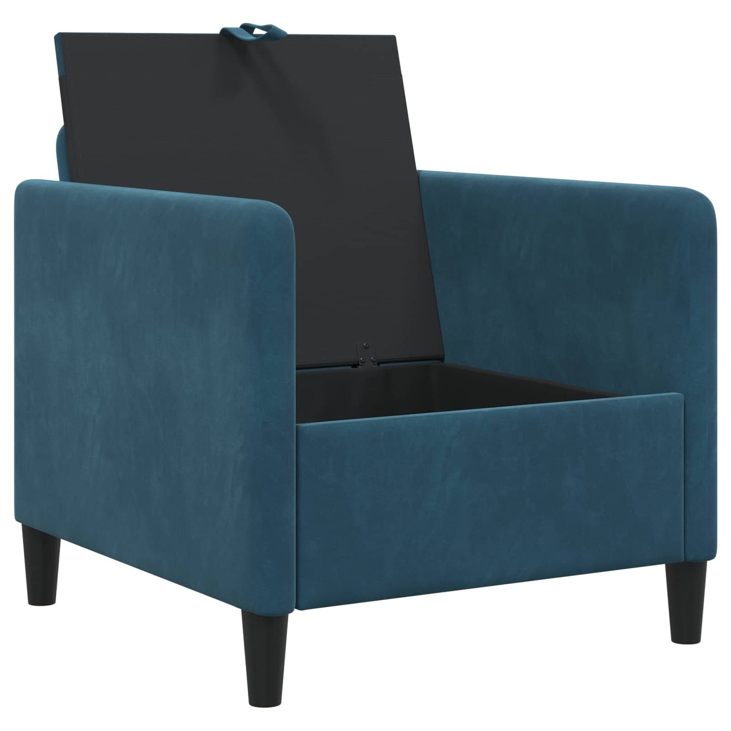 Divano con Storage Blu 72 x 78 x 87 cm Poliestere | homemem39