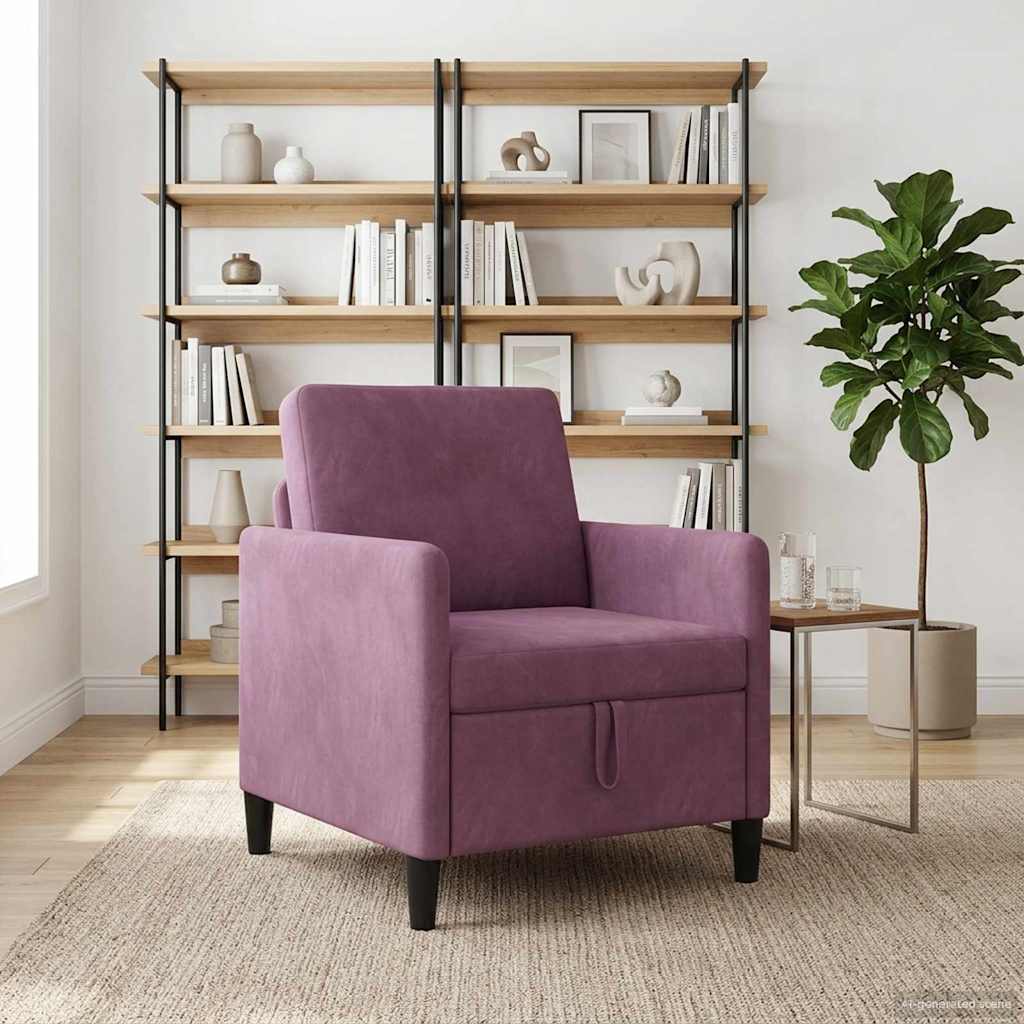 Divano con Storage Viola 72 x 78 x 87 cm Poliestere | homemem39