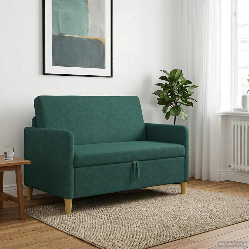 Divano con Storage Verde Scuro 122 x 78 x 87 cm Poliestere | homemem39