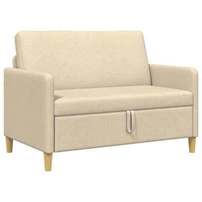 Divano con Storage Crema 122 x 78 x 87 cm Poliestere | homemem39