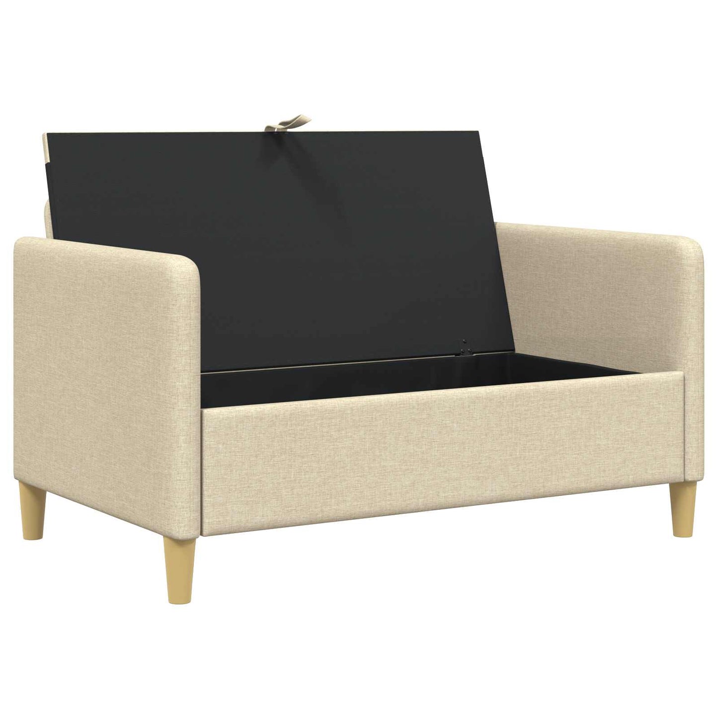 Divano con Storage Crema 122 x 78 x 87 cm Poliestere | homemem39