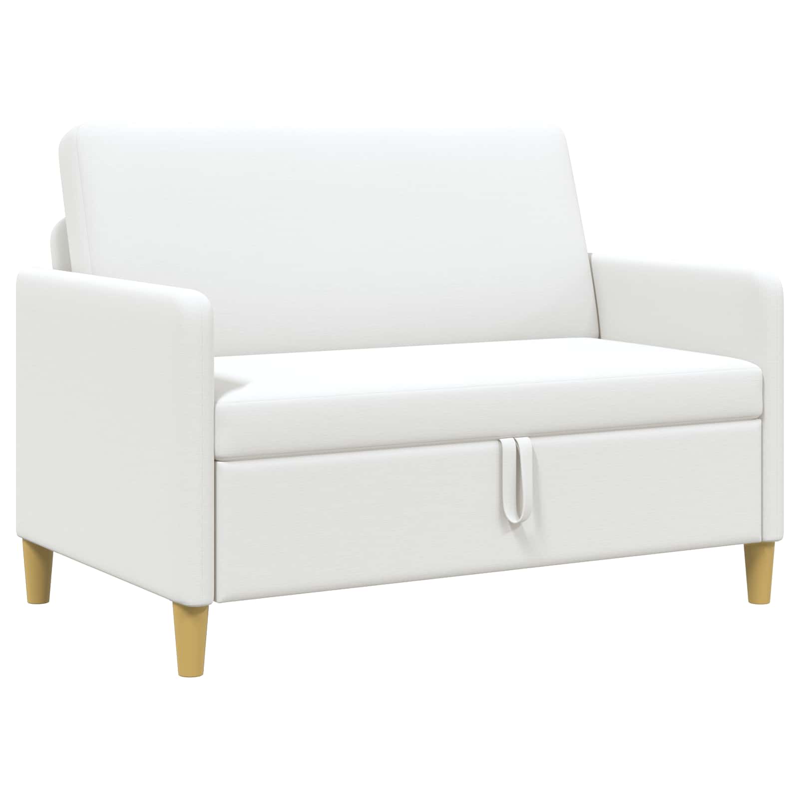 Divano con Storage Bianco 122 x 78 x 87 cm Poliestere | homemem39
