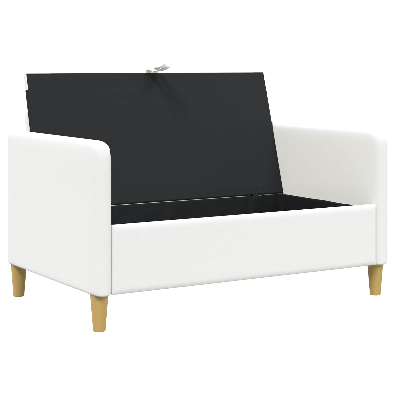 Divano con Storage Bianco 122 x 78 x 87 cm Poliestere | homemem39