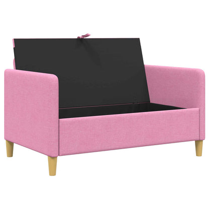Divano con Storage Rosa 122 x 78 x 87 cm Poliestere
