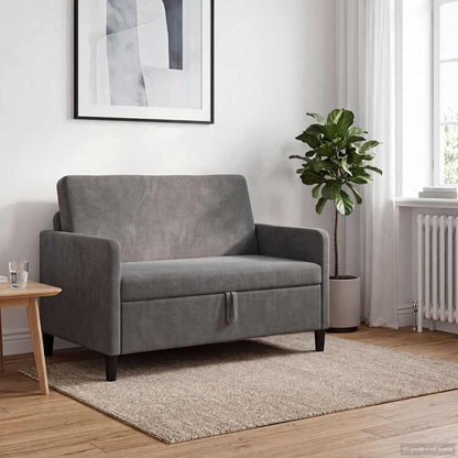 Divano con Storage Grigio Scuro 122 x 78 x 87 cm Poliestere | homemem39