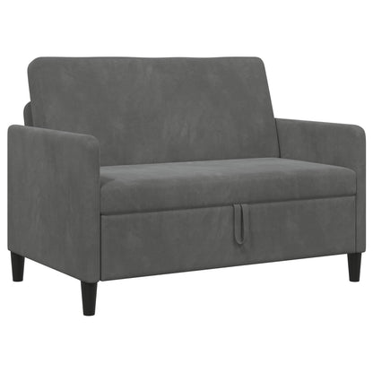 Divano con Storage Grigio Scuro 122 x 78 x 87 cm Poliestere | homemem39
