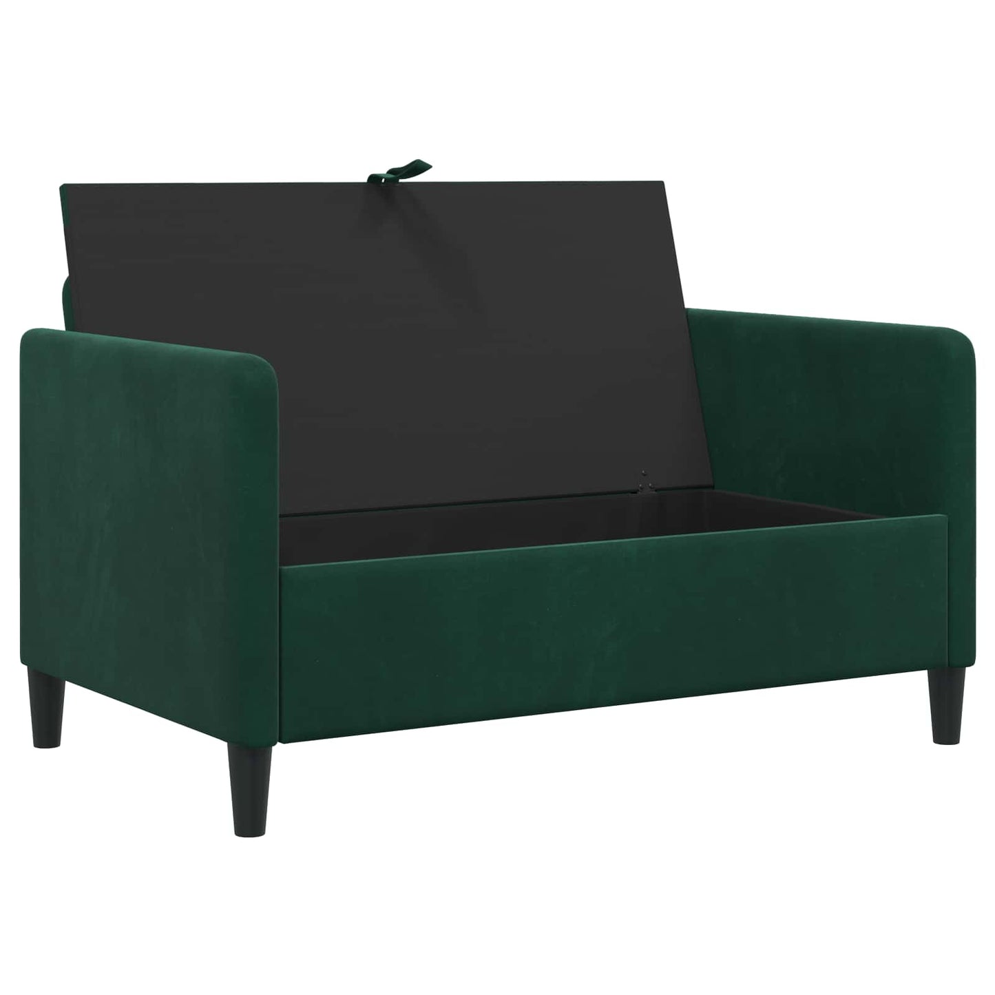 Divano con Storage Verde Scuro 122 x 78 x 87 cm Poliestere | homemem39
