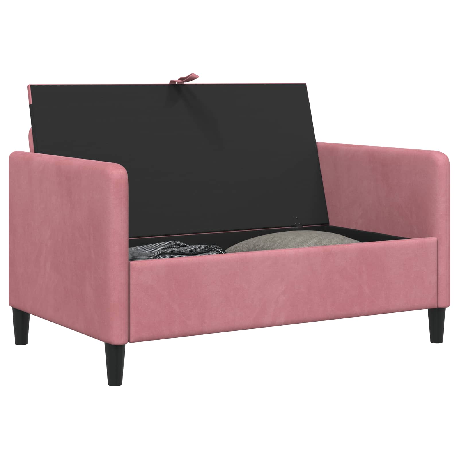 Divano con Storage Rosa 122 x 78 x 87 cm Poliestere | homemem39