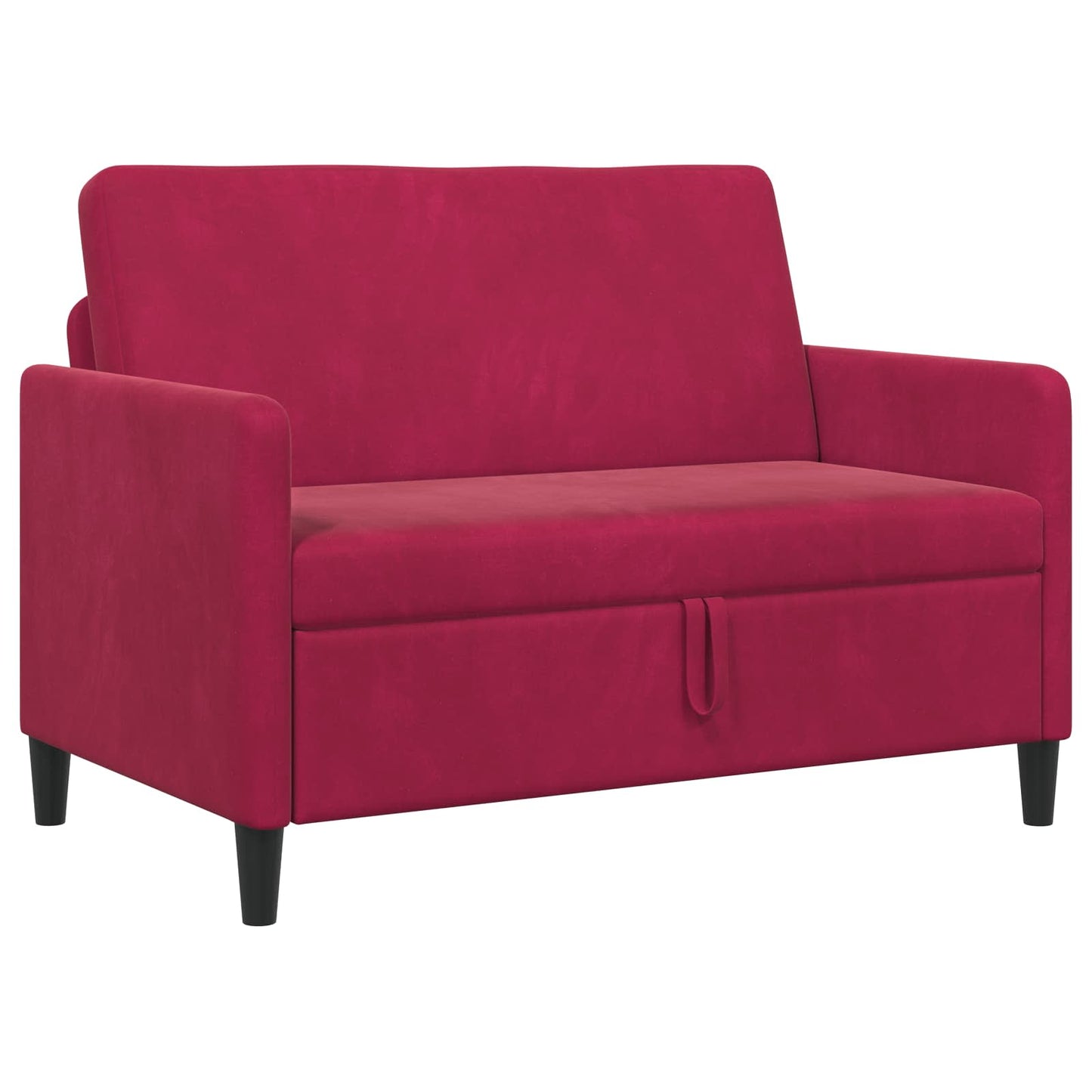 Divano con Storage Rosso Vino 122 x 78 x 87 cm Poliestere | homemem39