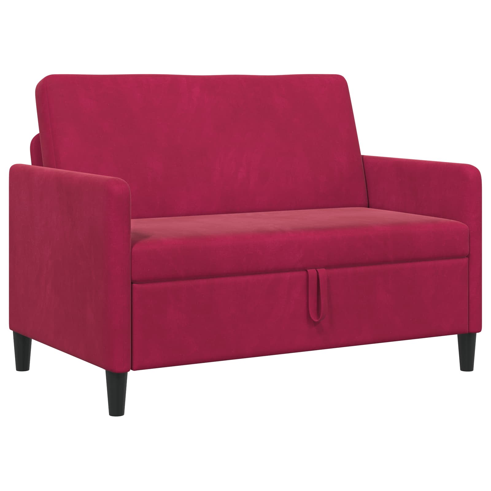 Divano con Storage Rosso Vino 122 x 78 x 87 cm Poliestere | homemem39