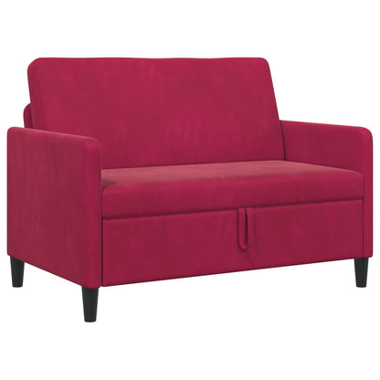 Divano con Storage Rosso Vino 122 x 78 x 87 cm Poliestere | homemem39