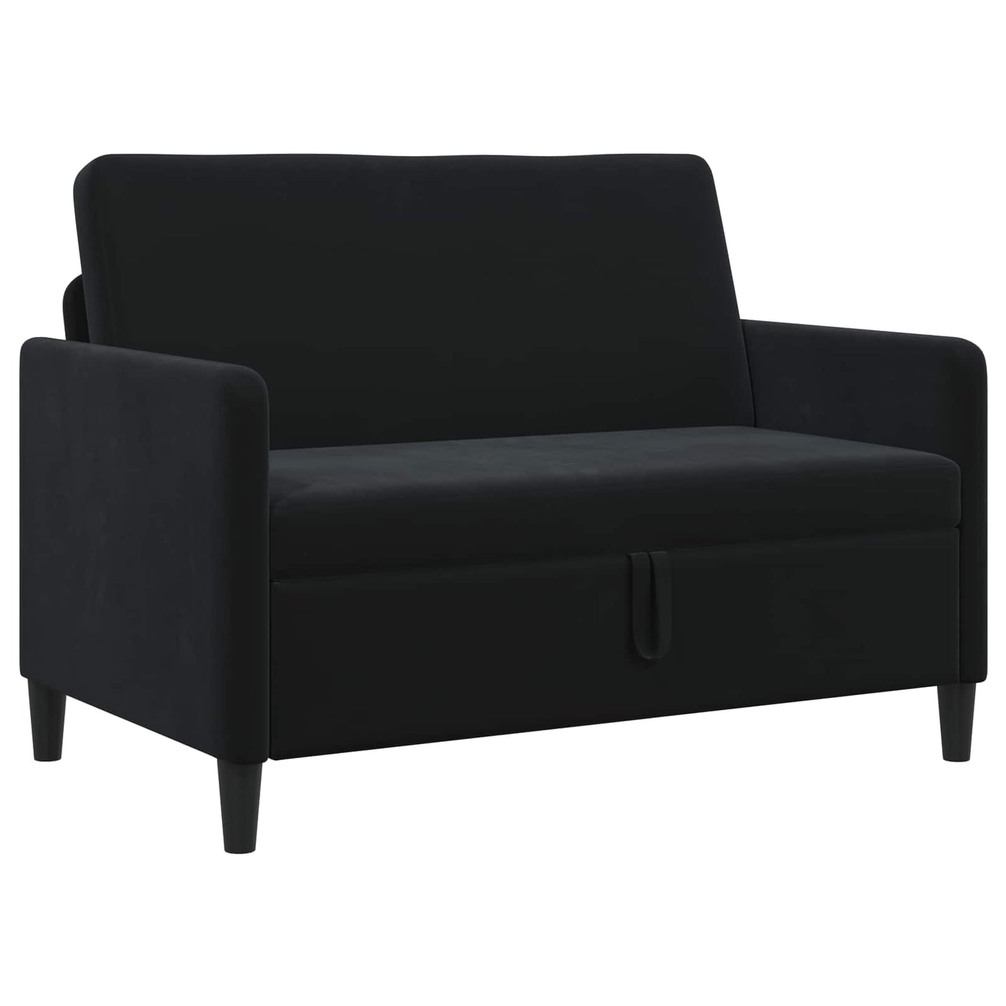 Divano con Storage Nero 122 x 78 x 87 cm Poliestere | homemem39