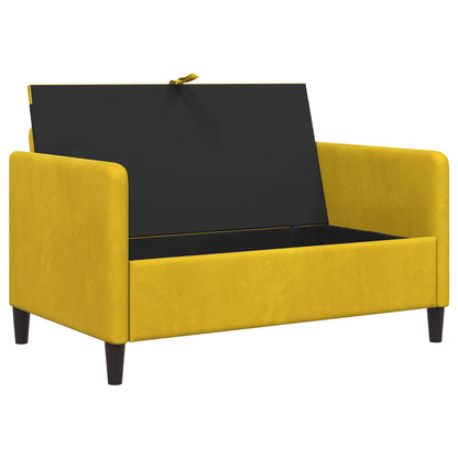Divano con Storage Giallo 122 x 78 x 87 cm Poliestere | homemem39