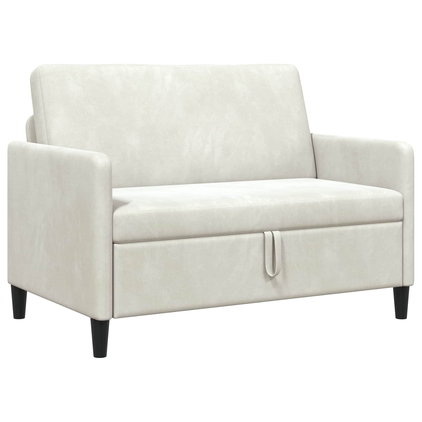 Divano con Storage Crema 122 x 78 x 87 cm Poliestere | homemem39