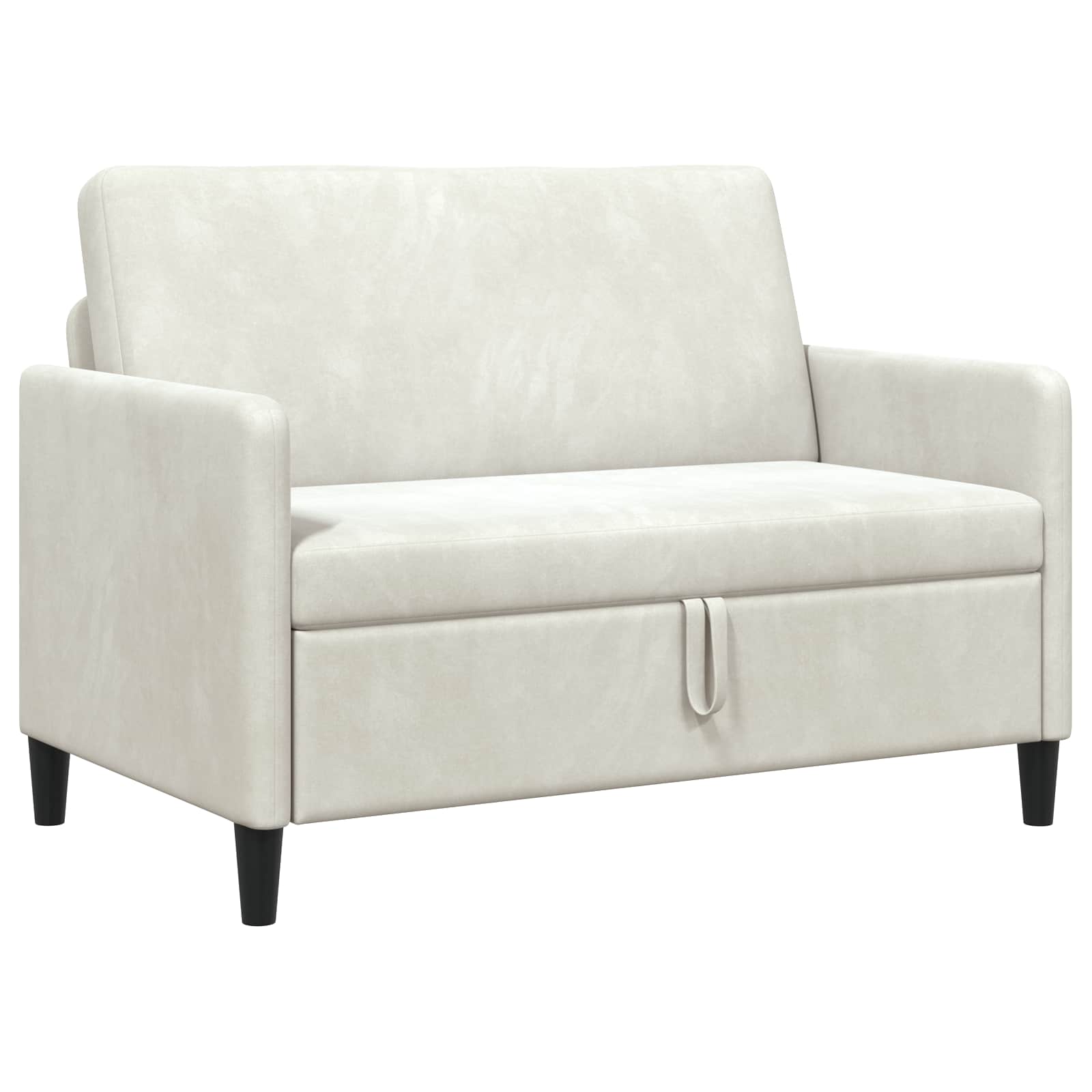 Divano con Storage Crema 122 x 78 x 87 cm Poliestere | homemem39