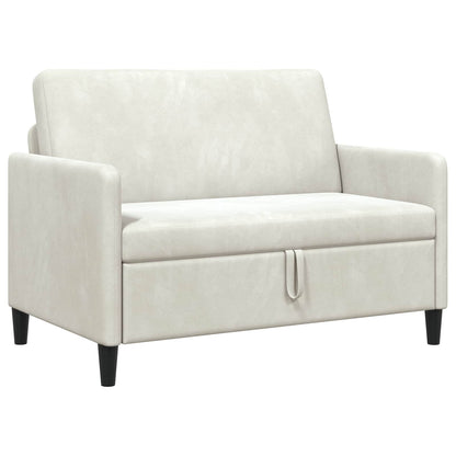 Divano con Storage Crema 122 x 78 x 87 cm Poliestere | homemem39