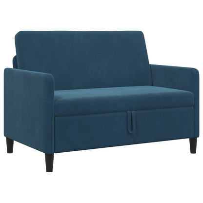 Divano con Storage Blu 122 x 78 x 87 cm Poliestere | homemem39