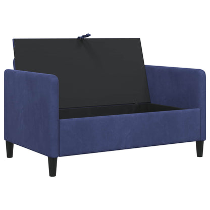 Divano con Storage Blu Polizia 122 x 78 x 87 cm Poliestere | homemem39