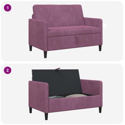Divano con Storage Viola 122 x 78 x 87 cm Poliestere | homemem39
