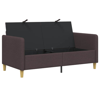 Divano con Storage Marrone Scuro 152 x 78 x 87 cm Poliestere | homemem39