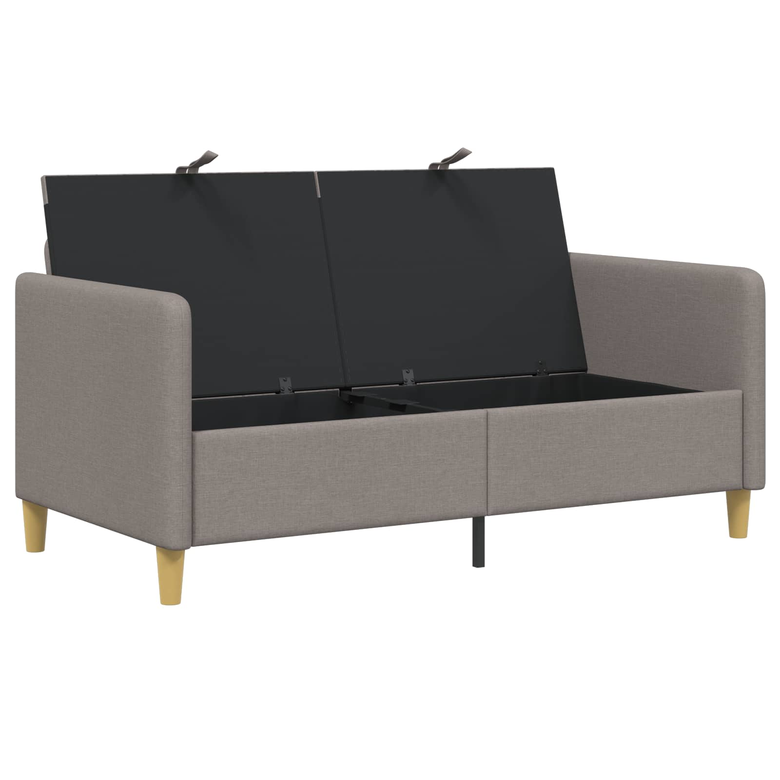 Divano con Storage Tortora 152 x 78 x 87 cm Poliestere | homemem39