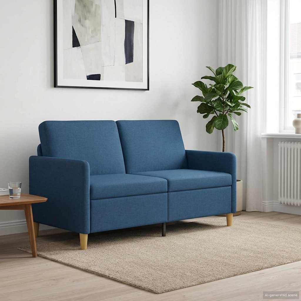 Divano con Storage Blu 152 x 78 x 87 cm Poliestere | homemem39