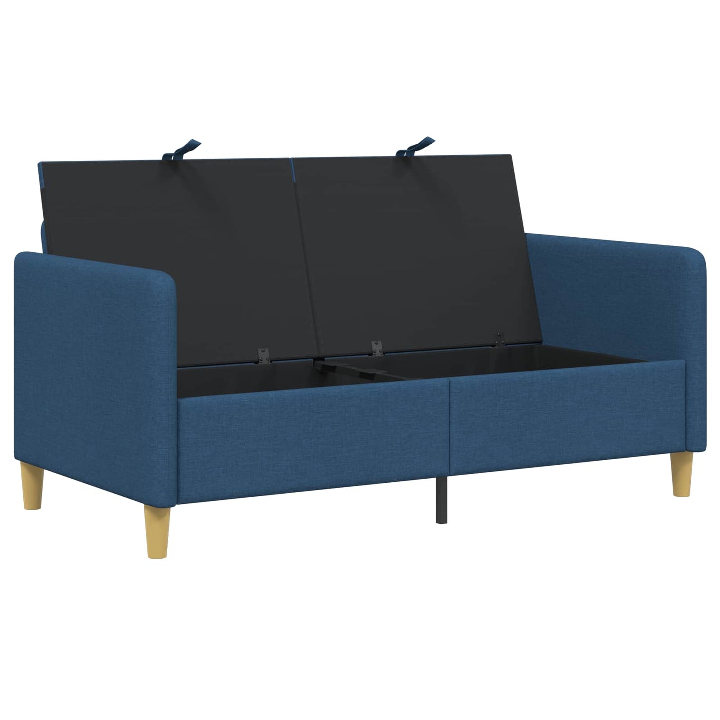 Divano con Storage Blu 152 x 78 x 87 cm Poliestere | homemem39